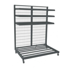 Regał mobilny 6-półkowy 1310x900x1600 malowany proszkowo