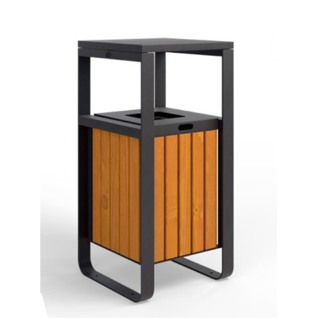Kosz na odpadki Dore z daszkiem kreuj swój biznes z Wyposażenie sklepów i instytucji  - Kreuj swój biznes z 4store.pl