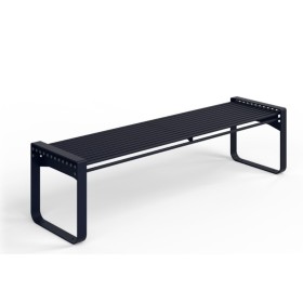 Ławka bez oparcia Dore I stalowa