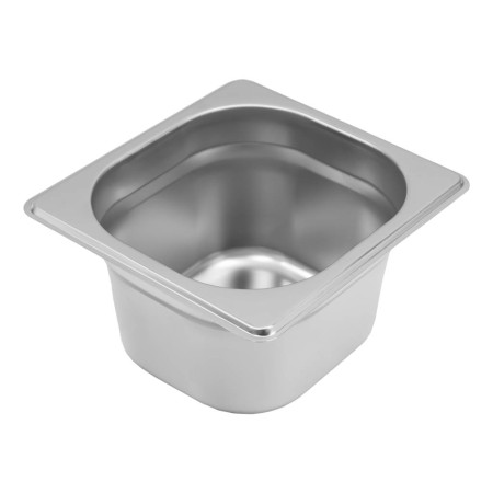 Pojemnik GN 1/6 ze stali nierdzewnej Mega-M 17,6x16,2x10 cm kreuj swój biznes z Wyposażenie sklepów i instytucji  - Kreuj swój biznes z 4store.pl