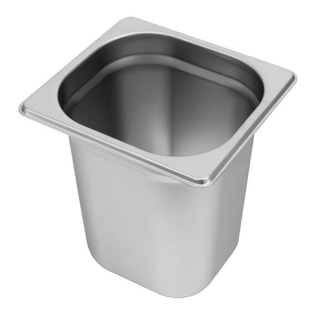 Pojemnik GN 1/6 ze stali nierdzewnej Mega-M 17,6x16,2x20 cm kreuj swój biznes z Wyposażenie sklepów i instytucji  - Kreuj swój biznes z 4store.pl