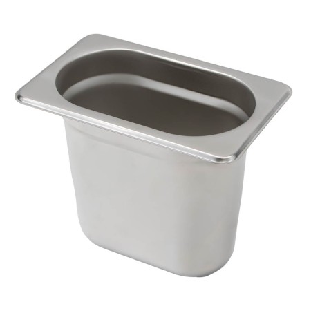 Pojemnik GN 1/9 ze stali nierdzewnej Mega-M 17,6x10,8x15 cm kreuj swój biznes z Wyposażenie sklepów i instytucji  - Kreuj swój biznes z 4store.pl