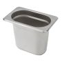 Pojemnik GN 1/9 ze stali nierdzewnej Mega-M 17,6x10,8x15 cm kreuj swój biznes z Wyposażenie sklepów i instytucji  - Kreuj swój biznes z 4store.pl