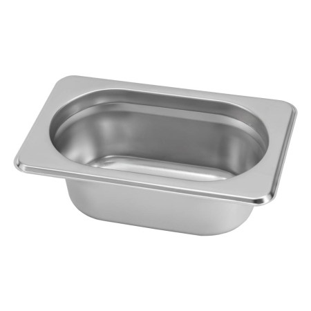 Pojemnik GN 1/9 ze stali nierdzewnej Mega-M 17,6x10,8x6,5 cm kreuj swój biznes z Wyposażenie sklepów i instytucji  - Kreuj swój biznes z 4store.pl