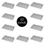 Pojemnik GN 1/4 ze stali nierdzewnej Mega-M 26,5×16,2×2 cm zestaw 10 szt. kreuj swój biznes z Wyposażenie sklepów i instytucji  - Kreuj swój biznes z 4store.pl