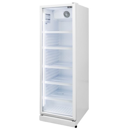 Witryna chłodnicza 1-drzwiowa 388L Mega-M DIEGO i59 White oświetlenie LED kreuj swój biznes z Wyposażenie sklepów i instytucji  - Kreuj swój biznes z 4store.pl