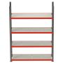 Regał metalowy magazynowy 4-półkowy Mega-M FORTIS H-200 cm L-217 cm G-40 cm moduł bazowy kreuj swój biznes z Wyposażenie sklepów i instytucji  - Kreuj swój biznes z 4store.pl