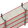 Regał metalowy magazynowy 4-półkowy Mega-M FORTIS H-200 cm L-217 cm G-40 cm moduł bazowy kreuj swój biznes z Wyposażenie sklepów i instytucji  - Kreuj swój biznes z 4store.pl