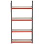 Regał metalowy magazynowy 4-półkowy Mega-M FORTIS H240 cm L-167 cm G-40 cm moduł bazowy kreuj swój biznes z Wyposażenie sklepów i instytucji  - Kreuj swój biznes z 4store.pl