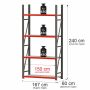 Regał metalowy magazynowy 4-półkowy Mega-M FORTIS H-240 cm L-167 cm G-60 cm moduł bazowy kreuj swój biznes z Wyposażenie sklepów i instytucji  - Kreuj swój biznes z 4store.pl