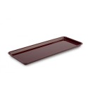 Pojemnik GN 2/5 17, 530x200x17 mm, bordowy, plexi, Dupont