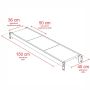 Regał metalowy magazynowy 4-półkowy Mega-M FORTIS H-200 cm L-158.5 cm G-40 cm moduł dostawny kreuj swój biznes z Wyposażenie sklepów i instytucji  - Kreuj swój biznes z 4store.pl