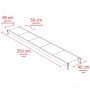 Regał metalowy magazynowy 4-półkowy Mega-M FORTIS H-240 cm L-258.5 cm G-40 cm moduł dostawny kreuj swój biznes z Wyposażenie sklepów i instytucji  - Kreuj swój biznes z 4store.pl