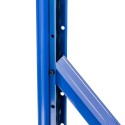 Rama półkowa Mega-M FORTIS LIGHT 200x50 cm - połączenie słupka z ukośnym wspornikiem