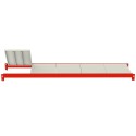 Półka do regału Mega-M FORTIS 250x60 cm - płyty na belkach, jedna uniesiona