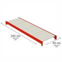 Półka do regału magazynowego Mega-M FORTIS L-200 cm G-60 cm