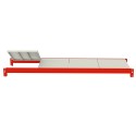 Półka do regału Mega-M FORTIS 200x60 cm - montaż płyt na czerwonych belkach