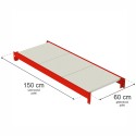 Półka do regału magazynowego Mega-M FORTIS L-150 cm G-60 cm