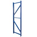Rama regałowa Mega-M FORTIS LIGHT 200x60 cm - widok ukośny na słupy i stężenia