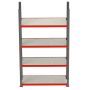 Regał metalowy magazynowy 4-półkowy Mega-M FORTIS H-200 cm L-167 cm G-40 cm moduł bazowy kreuj swój biznes z Wyposażenie sklepów i instytucji  - Kreuj swój biznes z 4store.pl