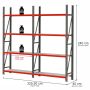 Regał magazynowy 8-półkowy Mega-M FORTIS H-240 cm L-325.5 cm G-40 cm kreuj swój biznes z Wyposażenie sklepów i instytucji  - Kreuj swój biznes z 4store.pl