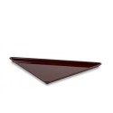 Pojemnik trójkątny z plexi 40x40x56,5 cm, ekspozycyjny, gastronomiczny, głębokość 20 mm, bordowy, Dupont, Plexiline