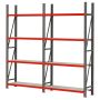 Regał magazynowy 8-półkowy Mega-M FORTIS H-240 cm L-325.5 cm G-40 cm kreuj swój biznes z Wyposażenie sklepów i instytucji  - Kreuj swój biznes z 4store.pl