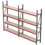 Regał magazynowy 8-półkowy Mega-M FORTIS H-200 cm L-425.5 cm G-40 cm kreuj swój biznes z Wyposażenie sklepów i instytucji  - Kreuj swój biznes z 4store.pl