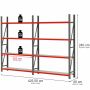 Regał magazynowy 8-półkowy Mega-M FORTIS H-240 cm L-425.5 cm G-40 cm kreuj swój biznes z Wyposażenie sklepów i instytucji  - Kreuj swój biznes z 4store.pl