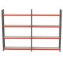 Regał magazynowy 8-półkowy Mega-M FORTIS H-240 cm L-425.5 cm G-40 cm kreuj swój biznes z Wyposażenie sklepów i instytucji  - Kreuj swój biznes z 4store.pl