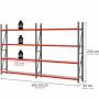 Regał magazynowy 8-półkowy Mega-M FORTIS H-240 cm L-525.5 cm G-40 cm kreuj swój biznes z Wyposażenie sklepów i instytucji  - Kreuj swój biznes z 4store.pl