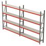 Regał magazynowy 8-półkowy Mega-M FORTIS H-240 cm L-525.5 cm G-40 cm kreuj swój biznes z Wyposażenie sklepów i instytucji  - Kreuj swój biznes z 4store.pl