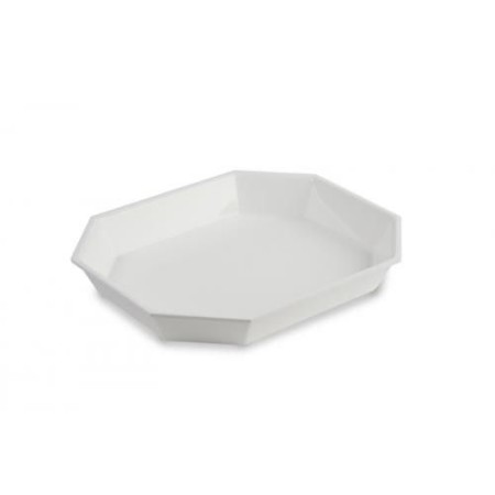 Pojemnik GN 1/2, salad dish Octo 325x265 mm, plexi, wysokość 45 mm, kolor biały, Dupont Dupont Pojemniki z plexi - 4store.pl