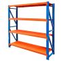 Regał metalowy magazynowy 4-półkowy Mega-M FORTIS LIGHT H-200 cm L-200 cm G-50 cm moduł bazowy WYSYŁKA PALETOWA kreuj swój biznes z Wyposażenie sklepów i instytucji  - Kreuj swój biznes z 4store.pl