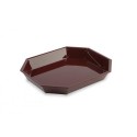 Pojemnik GN 1/2, salad dish Octo 325x265 mm, plexi, wysokość 45 mm, kolor bordowy, Dupont