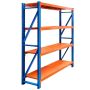 Regał metalowy magazynowy 4-półkowy Mega-M FORTIS LIGHT H-200 cm L-200 cm G-60 cm moduł bazowy WYSYŁKA PALETOWA kreuj swój biznes z Wyposażenie sklepów i instytucji  - Kreuj swój biznes z 4store.pl