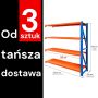 Regał metalowy magazynowy 4-półkowy Mega-M FORTIS LIGHT H-200 cm L-192,5 cm G-60 cm moduł dostawny WYSYŁKA PALETOWA kreuj swój biznes z Wyposażenie sklepów i instytucji  - Kreuj swój biznes z 4store.pl