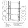 Regał metalowy magazynowy 5-półkowy Mega-M FORTIS LIGHT H-200 cm L-200 cm G-60 cm moduł bazowy WYSYŁKA PALETOWA kreuj swój biznes z Wyposażenie sklepów i instytucji  - Kreuj swój biznes z 4store.pl