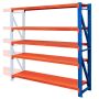 Regał metalowy magazynowy 5-półkowy Mega-M FORTIS LIGHT H-200 cm L-192,5 cm G-60 cm moduł dostawny WYSYŁKA PALETOWA kreuj swój biznes z Wyposażenie sklepów i instytucji  - Kreuj swój biznes z 4store.pl