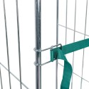 Pas transportowy do rollkontenera Mega-M Universal - zielony pas zapięty na słupku klatki