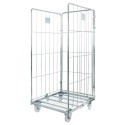 Rollkontener (rollcage, rollbox) wózek siatkowy transportowy Mega-M Universal trzy ściany ocynkowany