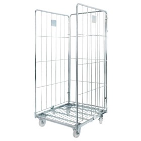 Rollkontener (rollcage, rollbox) wózek siatkowy transportowy Mega-M Universal trzy ściany ocynkowany