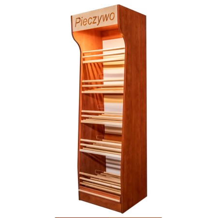 Regał na pieczywo H-200 cm L-60 cm G-50 cm plexi oświetlenie LED grusza polna kreuj swój biznes z Wyposażenie sklepów i instytucji  - Kreuj swój biznes z 4store.pl