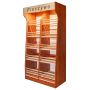 Regał na pieczywo H-200 cm L-100 cm G-50 cm plexi oświetlenie LED grusza polna kreuj swój biznes z Wyposażenie sklepów i instytucji  - Kreuj swój biznes z 4store.pl