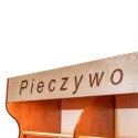 Regał na pieczywo H-200 - górna belka z napisem Pieczywo