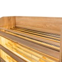 Regał na pieczywo H-180 L-125 G-60 cm - górne półki z podświetleniem LED i prętami
