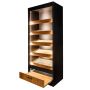 Regał na pieczywo otwarty Mega-M H-205 cm L-60 cm G-58 cm dąb kraft kreuj swój biznes z Wyposażenie sklepów i instytucji  - Kreuj swój biznes z 4store.pl