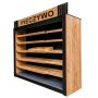 Regał na pieczywo Mega-M H-244 cm L-247.5 cm G-60 cm dąb kraft kreuj swój biznes z Wyposażenie sklepów i instytucji  - Kreuj swój biznes z 4store.pl