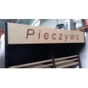 Regał na pieczywo H-200 L-100 G-50 - górna część z napisem Pieczywo