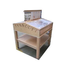 Regał na pieczywo ekspozytor na bułki 85x85x124